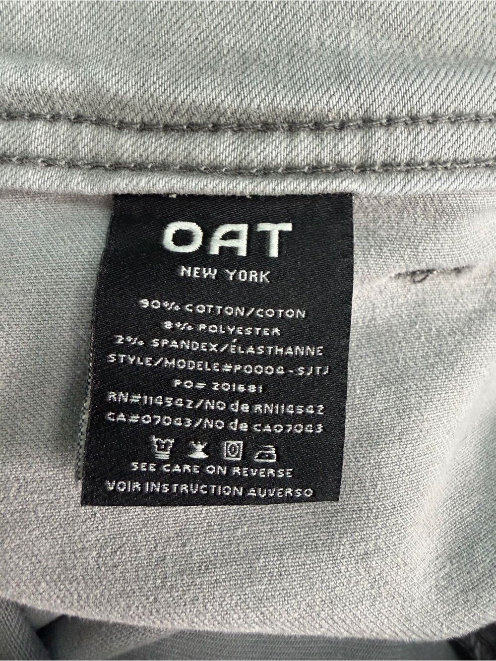OAT New York Gray Wide Leg Pants - Picture 9 of 9